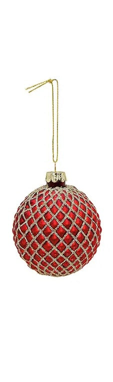 Red/Gold Glass Ball