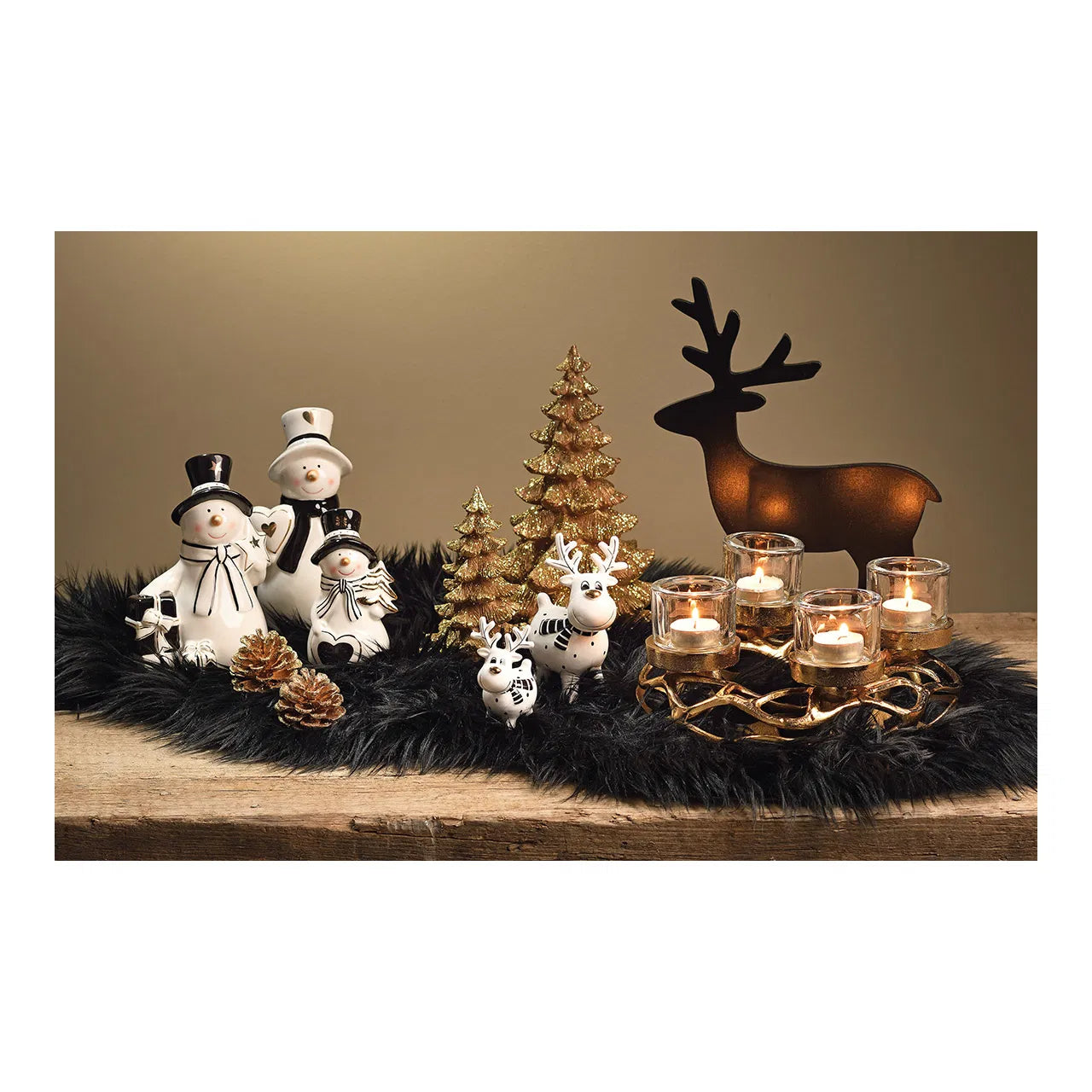 Gold Poly Christmas Tree