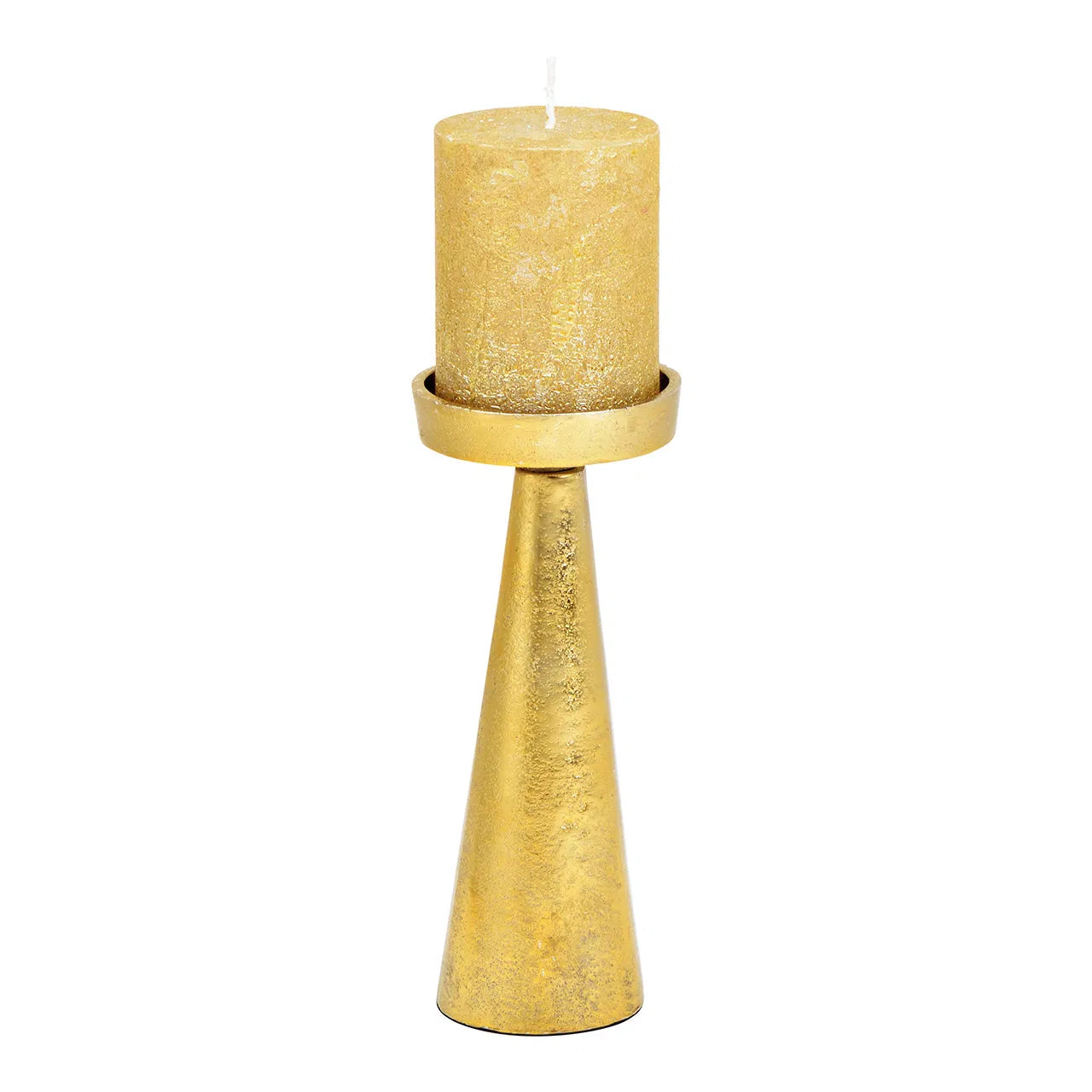 Gold Metal Candle Holder