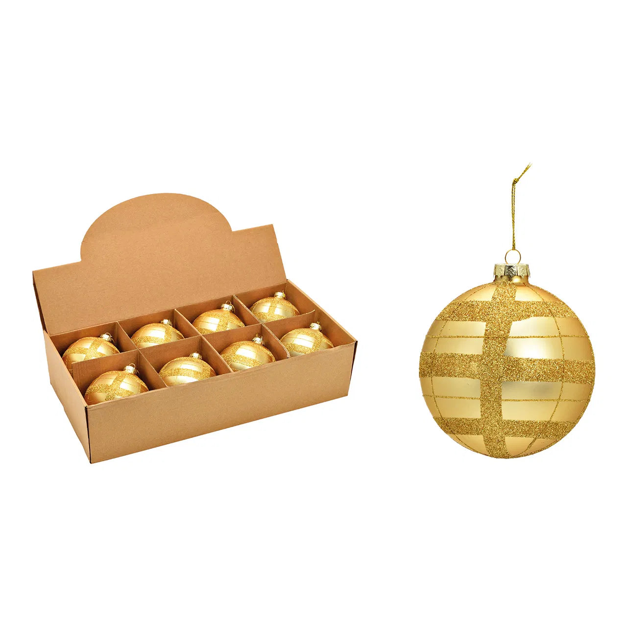 Gold Glass Christmas Ball