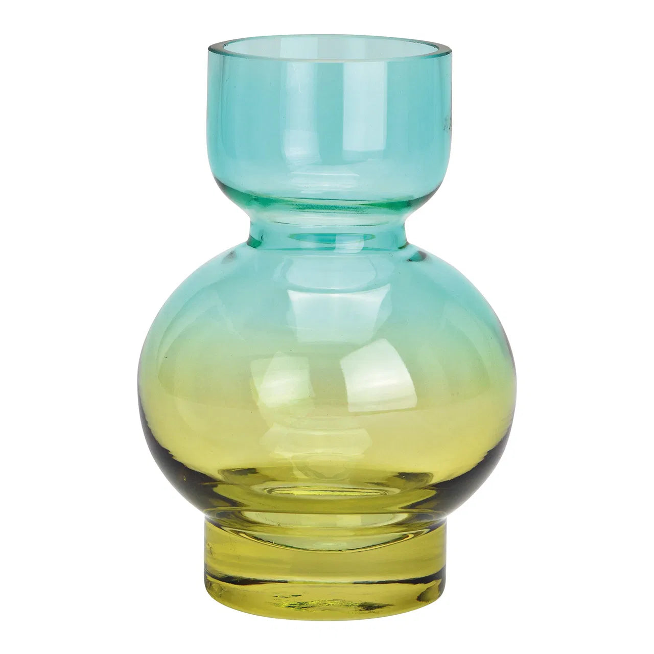 Blue & Green Glass Vase