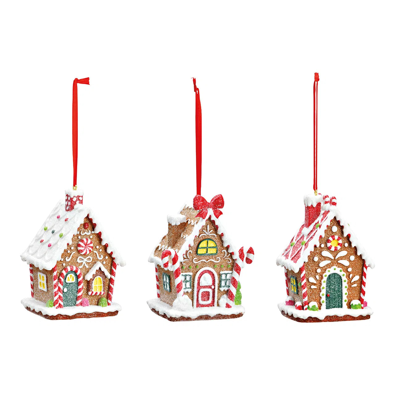 Colorful Poly Gingerbread House Hanger