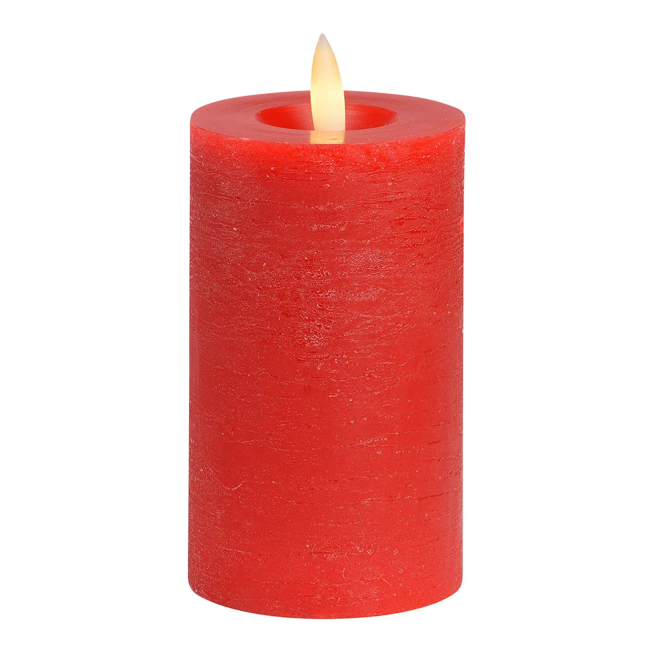 LED Green/Red Flickering Wax Candle