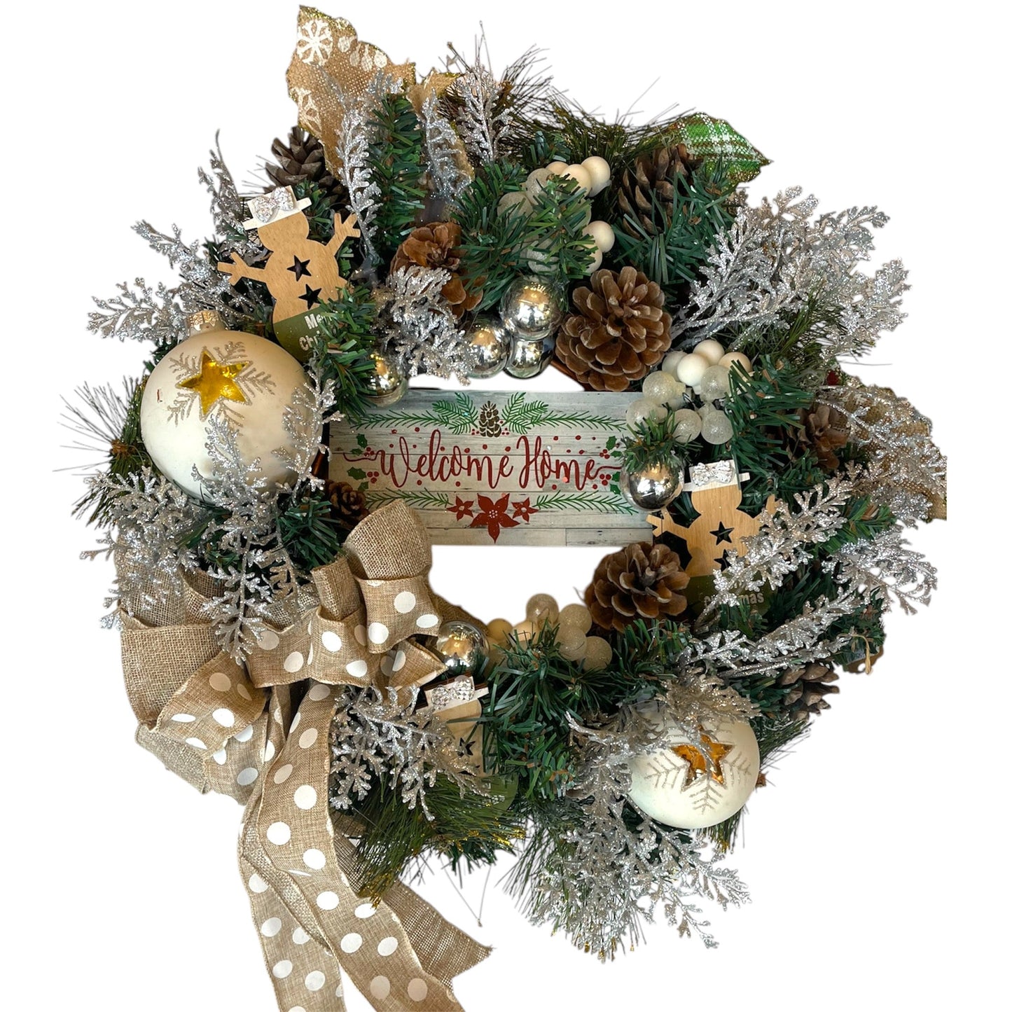 Beige & Gold Wreath