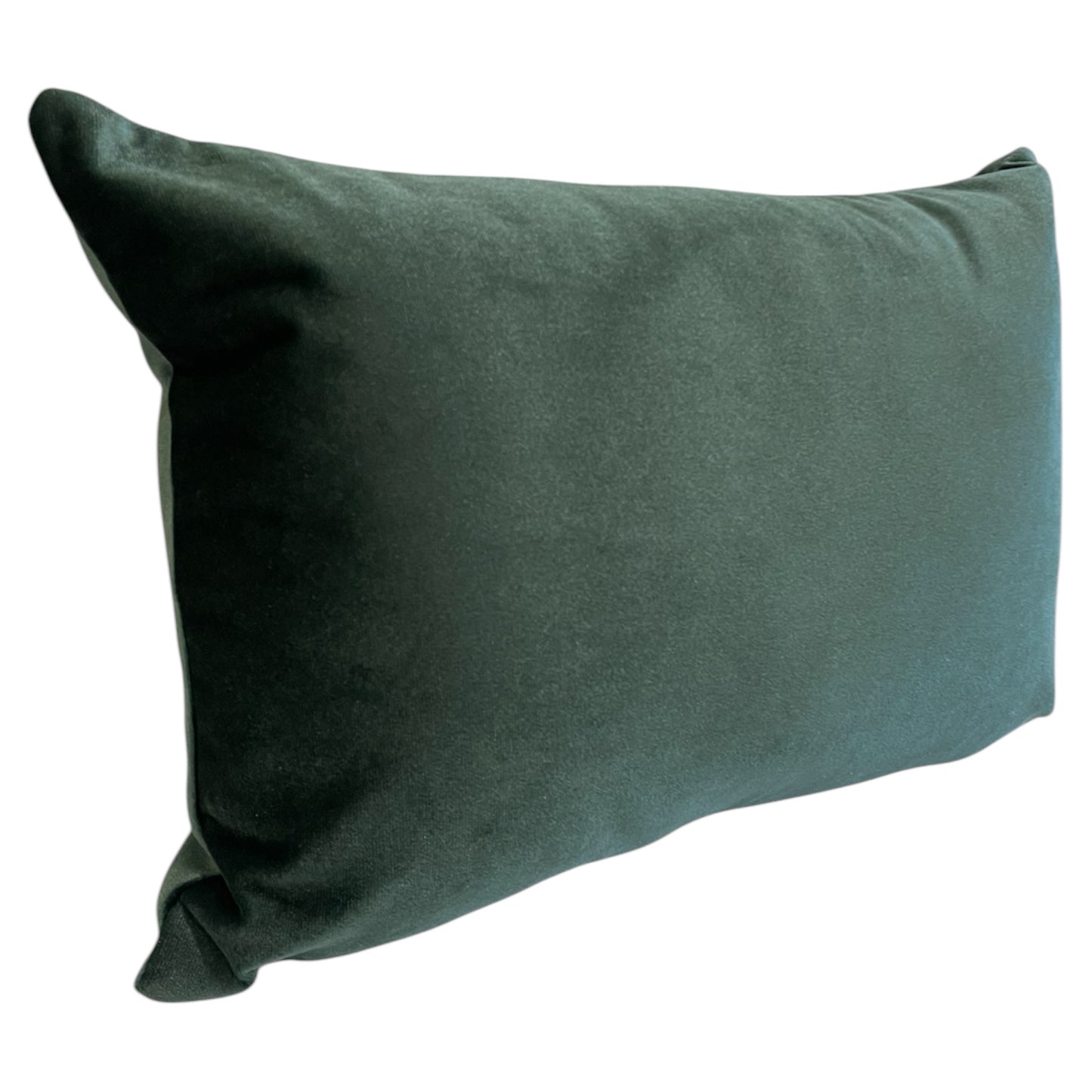 Rectangular Olive-Green Velvet Pillow