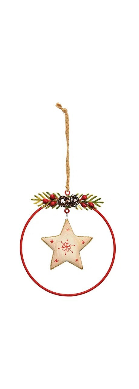 Gold Metal Heart, Fir Tree, and Star Hanger
