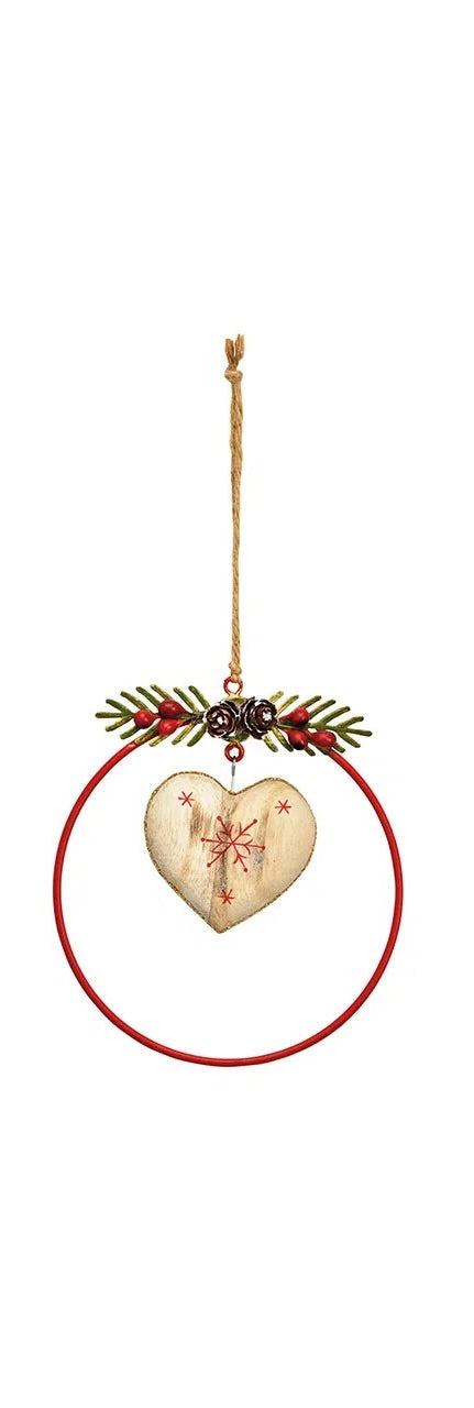 Gold Metal Heart, Fir Tree, and Star Hanger