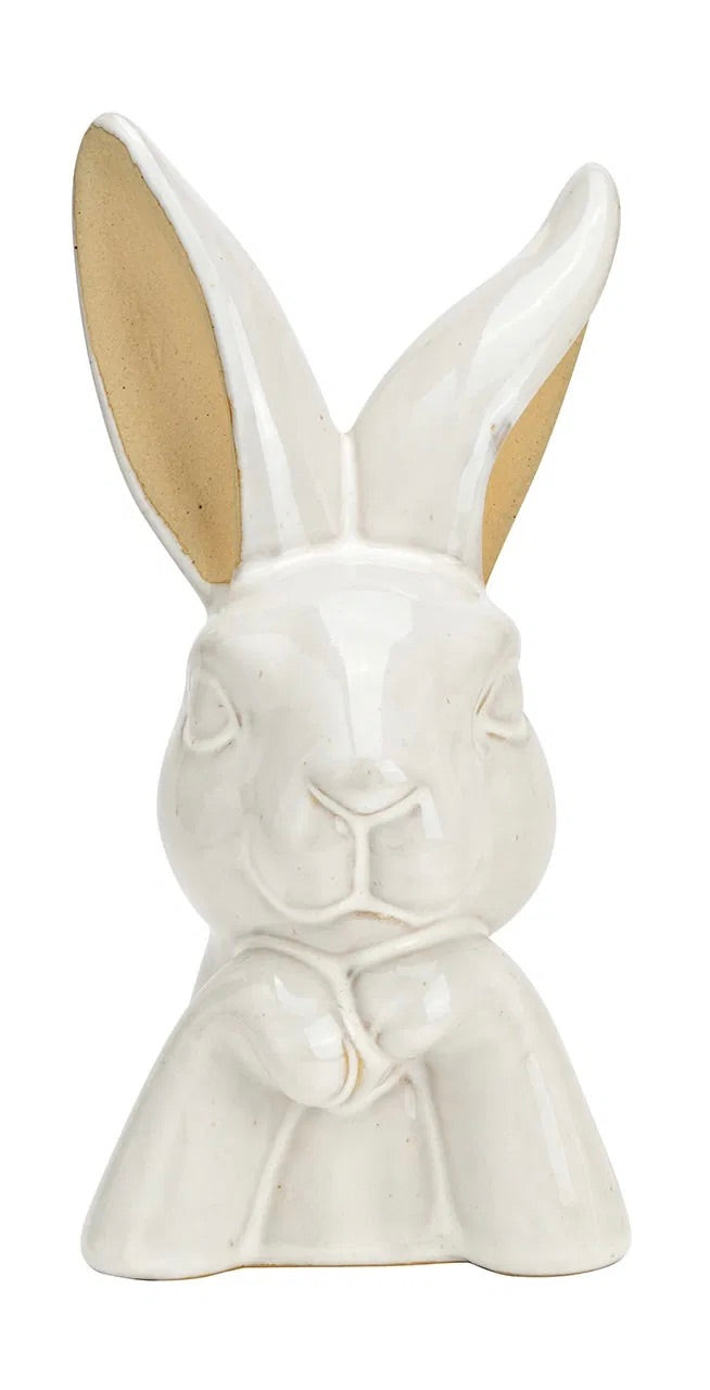 White Ceramic Bunny