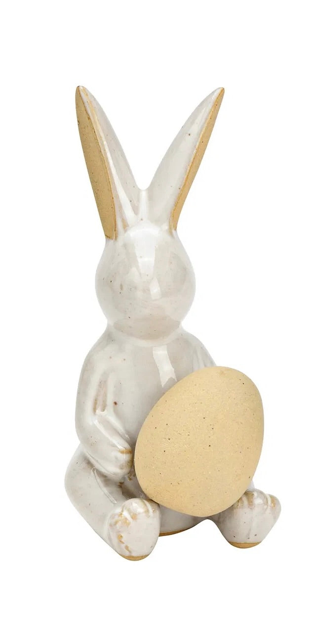 Ceramic Bunny with Egg
