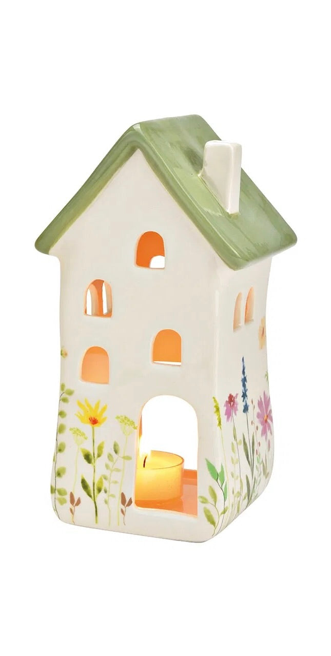 Ceramic Flower Windlight House