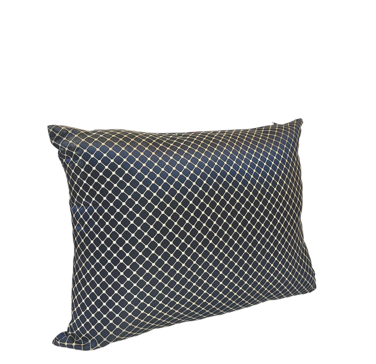 Rectangular Midnight Grid Pillow