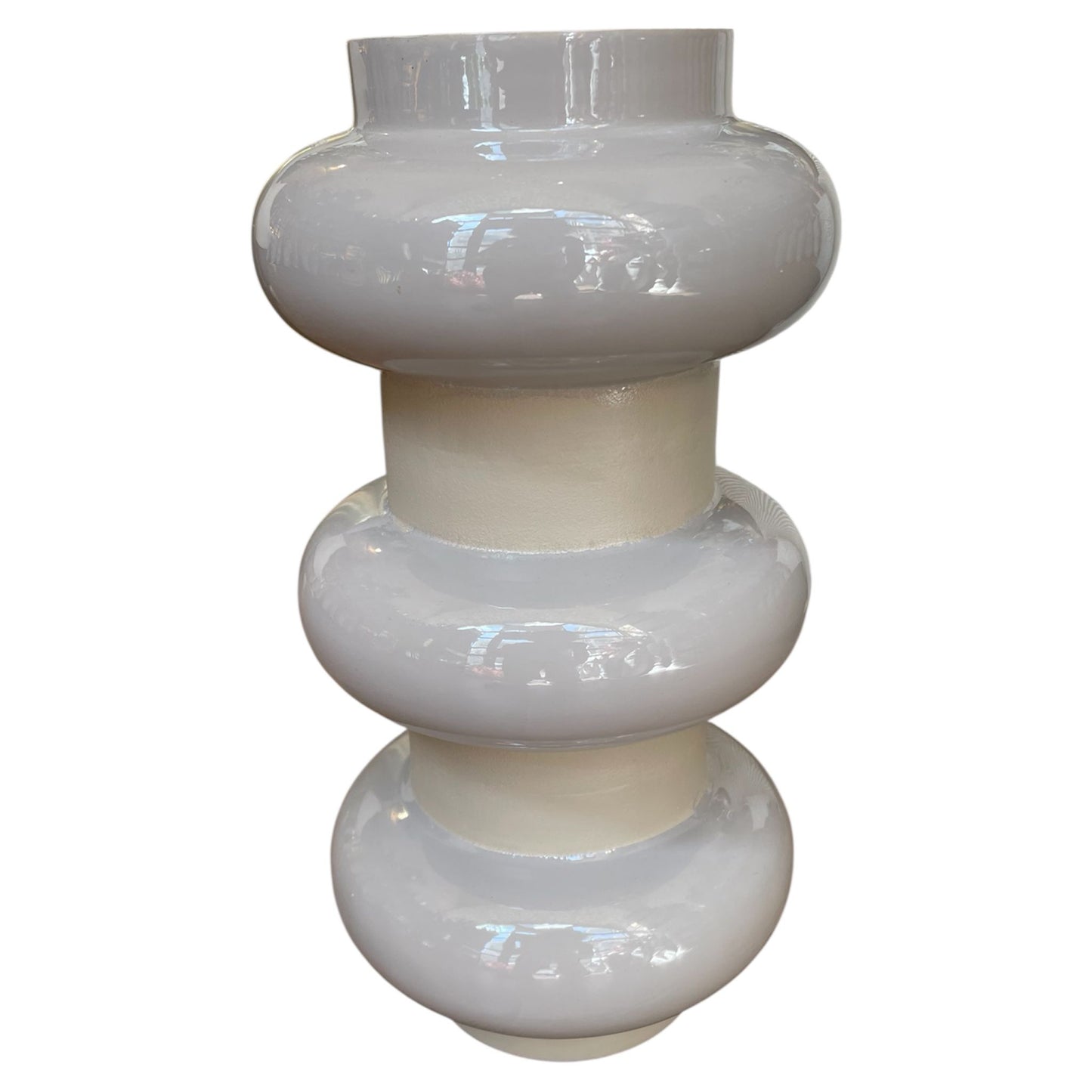 Cylindrical Off-White Vase