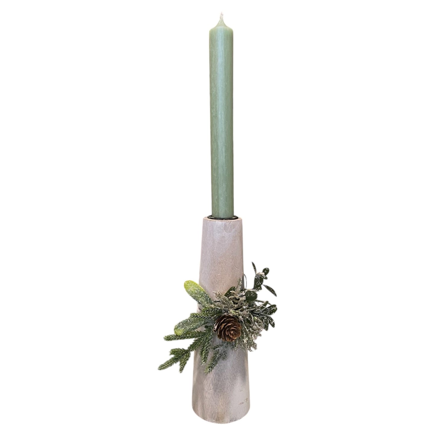Decorative White Candle Holder