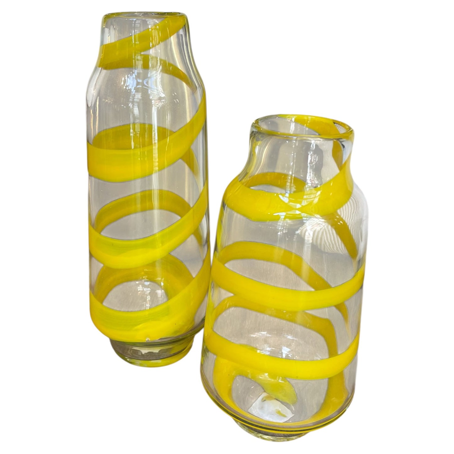 Lemon Stripe Vase
