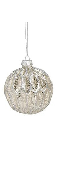 Silver/Glitter Hanger Ball