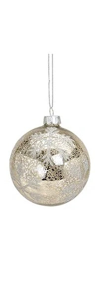 Silver/Glitter Hanger Ball