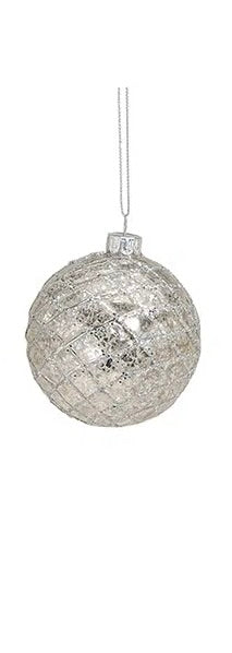 Silver/Glitter Hanger Ball