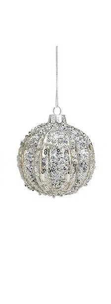 Silver/Glitter Hanger Ball