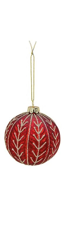 Red/Gold Glass Ball