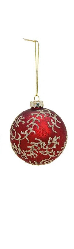 Red/Gold Glass Ball