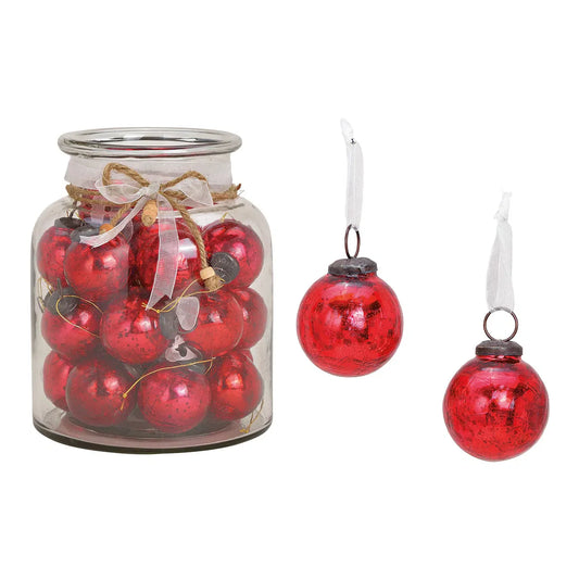 Red Hanger Ball Glass