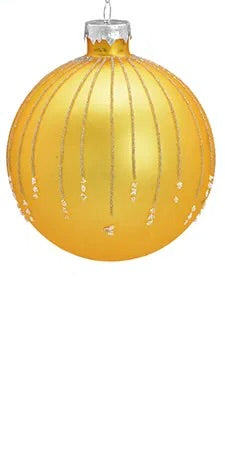 Gold Matte Glass Ball