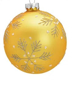 Gold Matte Glass Ball