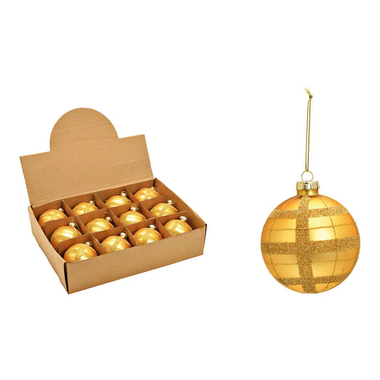 Gold Glass Christmas Ball