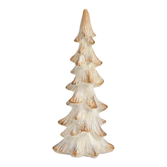 Champagne Glitter Clay Fir Tree