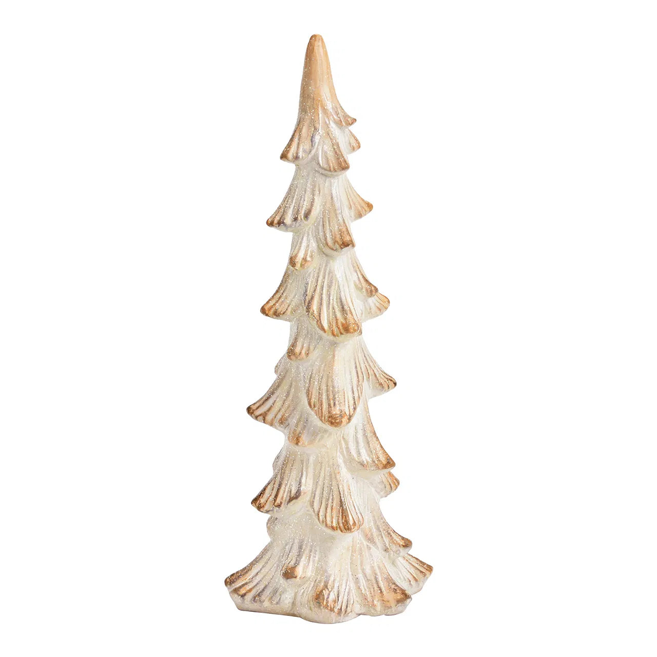 Champagne Glitter Clay Fir Tree
