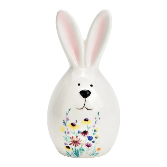 Porcelain Bunny with Flowers