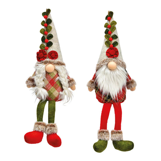 Colorful Textile Gnome Edge Stool