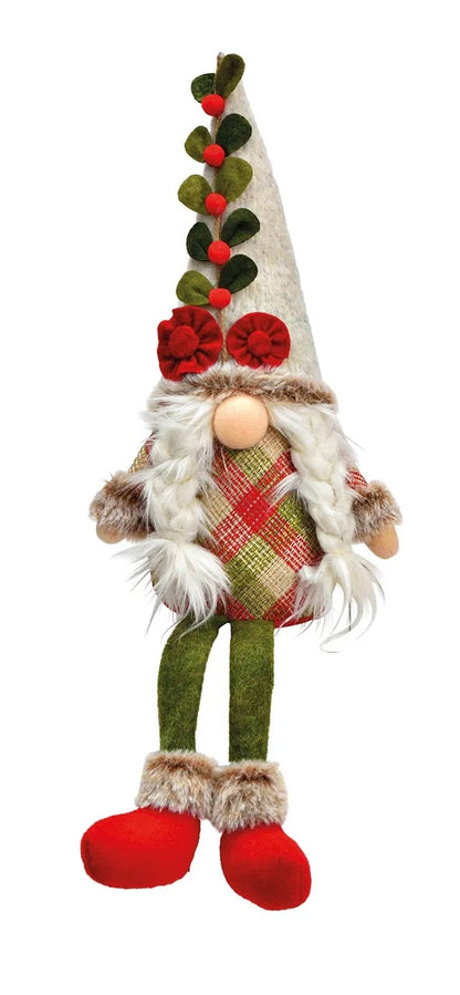 Colorful Textile Gnome Edge Stool