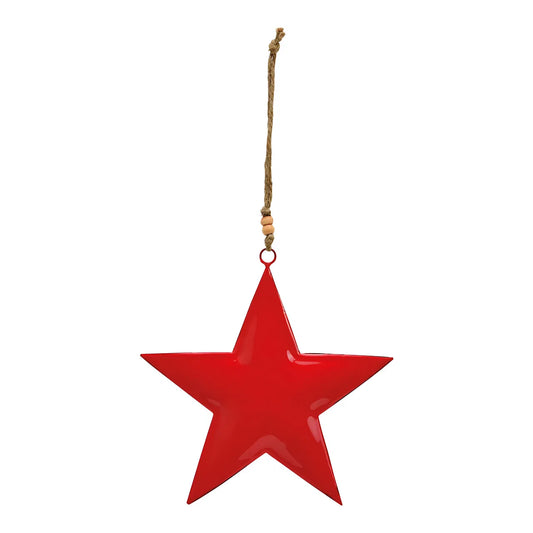 Red Metal Star Hanger