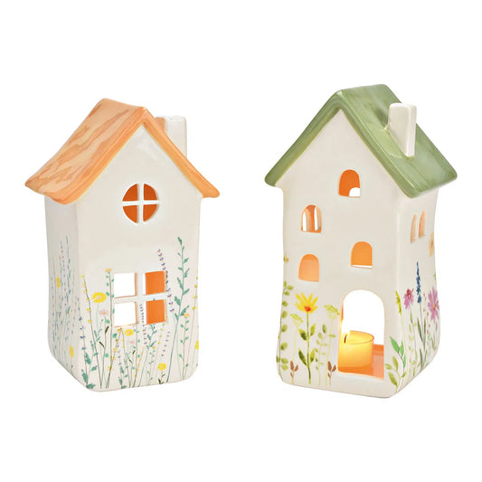 Ceramic Flower Windlight House