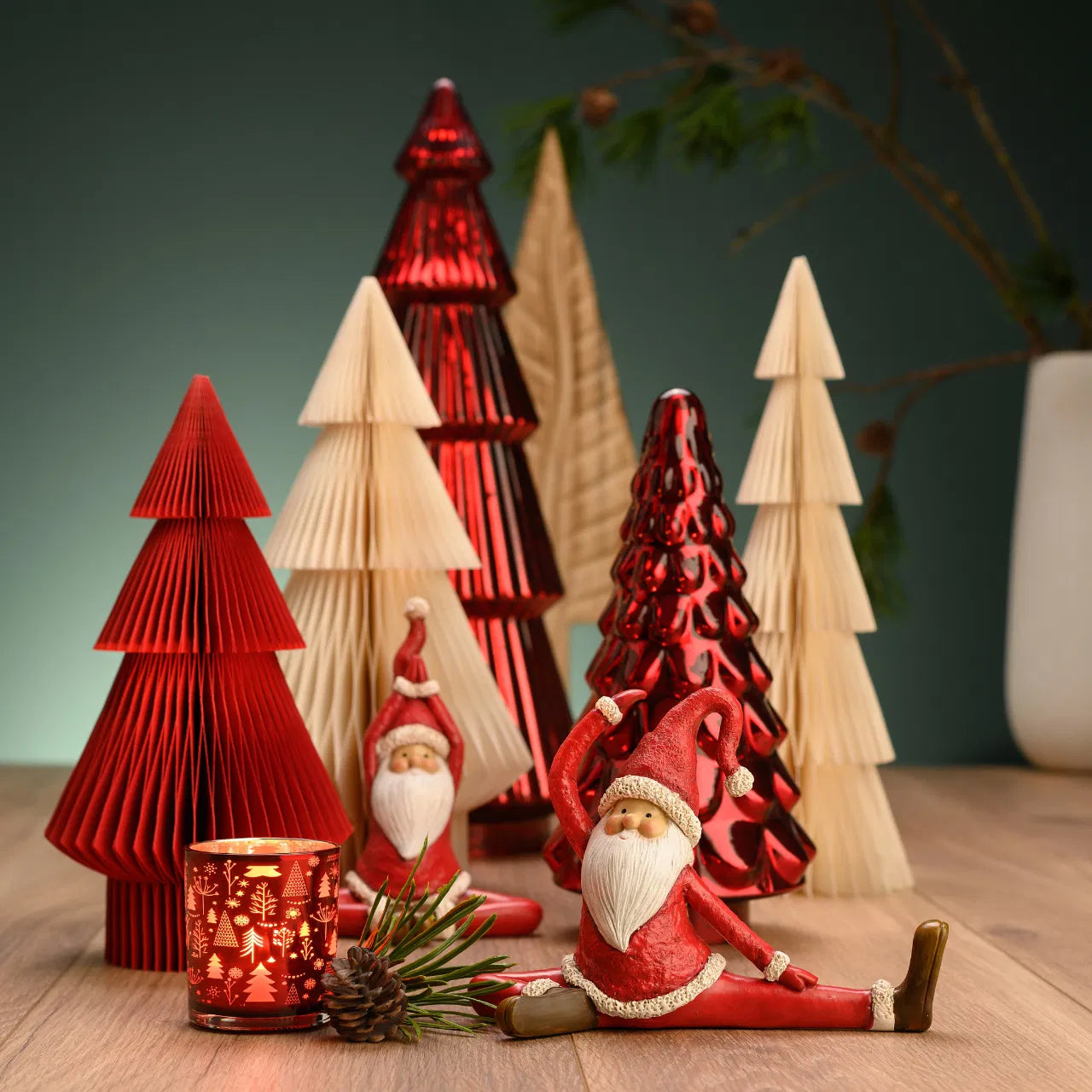 Red Glass Christmas Tree