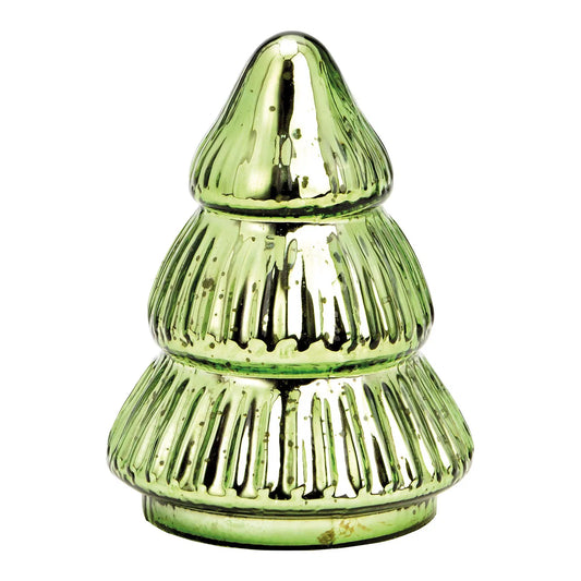 Green Glass Christmas Tree