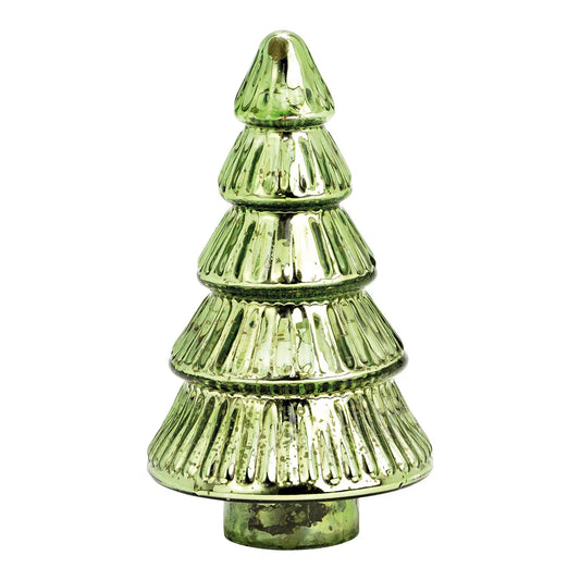 Green Glass Christmas Tree