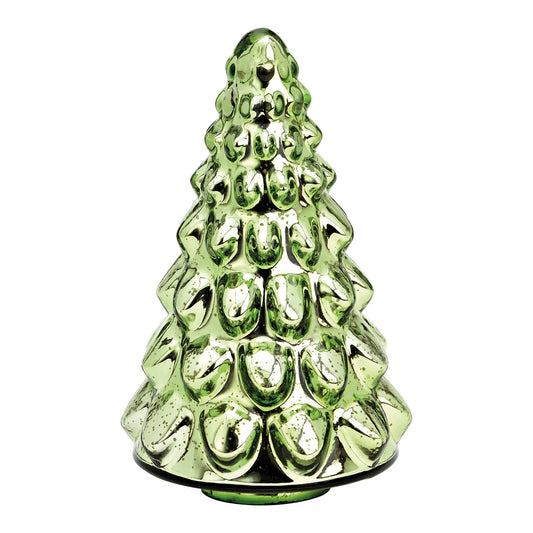 Green Glass Christmas Tree