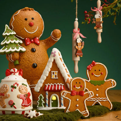 Brown Terracotta LED Gingerbread House