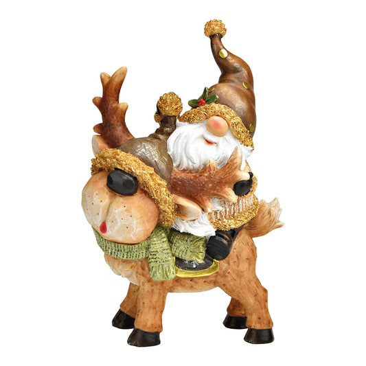 Brown Poly Gnome on Elk