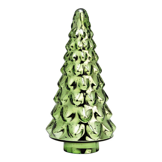 Green Glass Christmas Tree