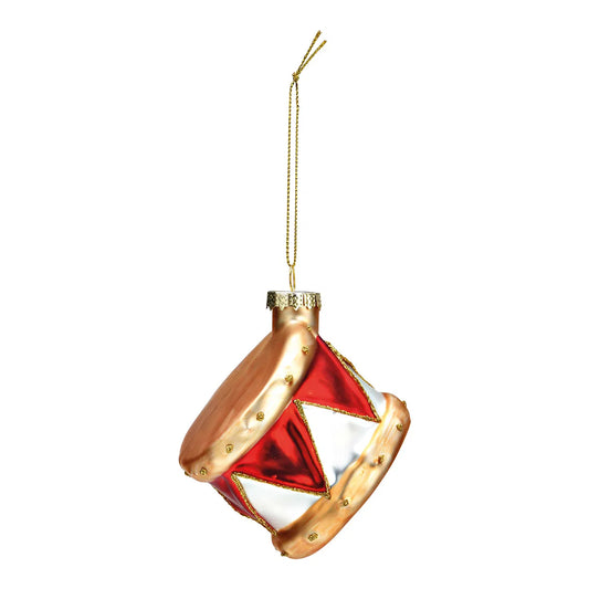 Colorful Glass Drum Christmas Hanger