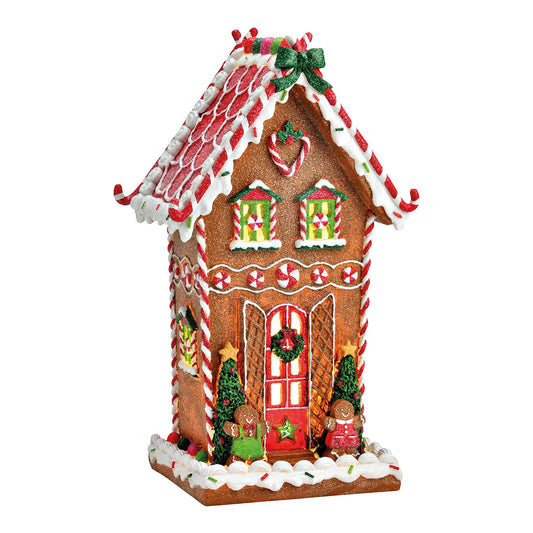 Colorful LED Gingerbread House