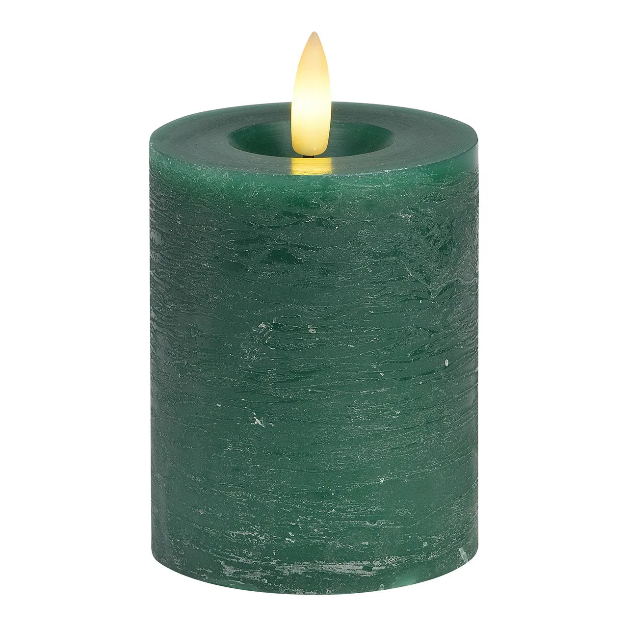 LED Green/Red Flickering Wax Candle