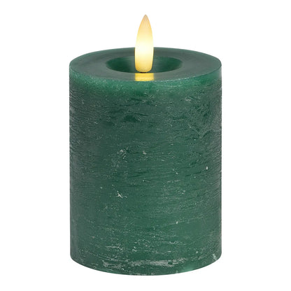 LED Green/Red Flickering Wax Candle