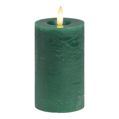 LED Green/Red Flickering Wax Candle