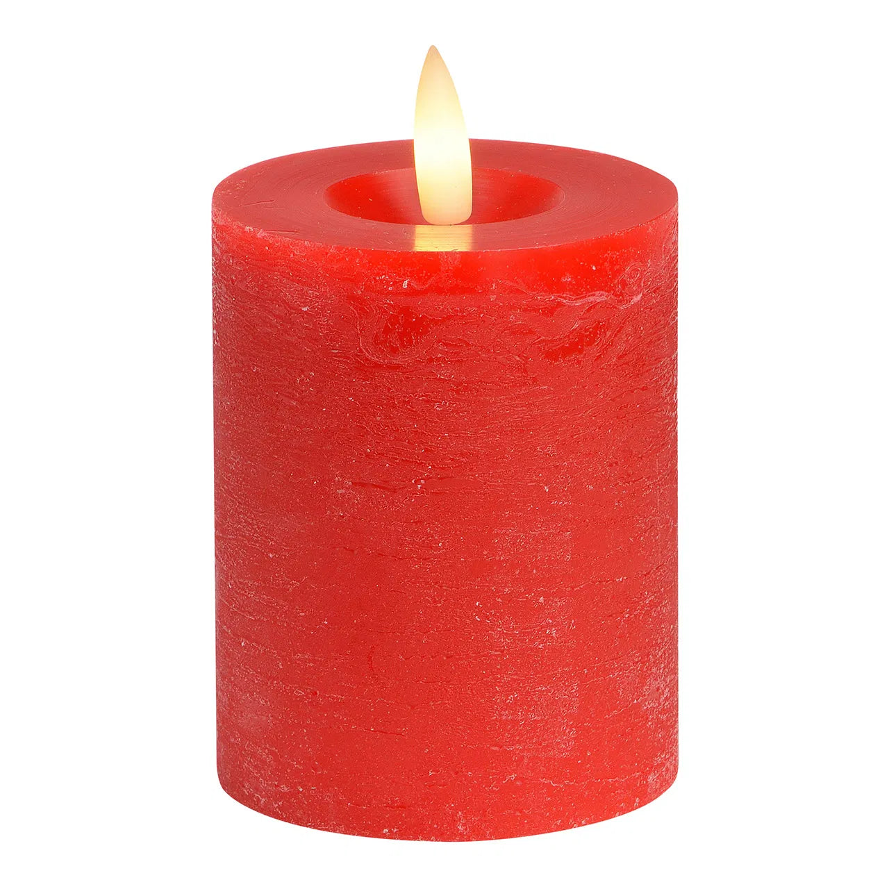LED Green/Red Flickering Wax Candle