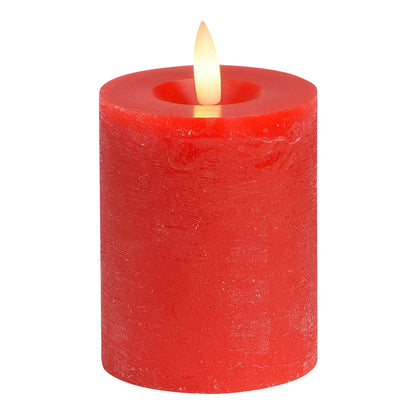 LED Green/Red Flickering Wax Candle