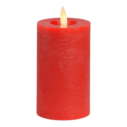 LED Green/Red Flickering Wax Candle